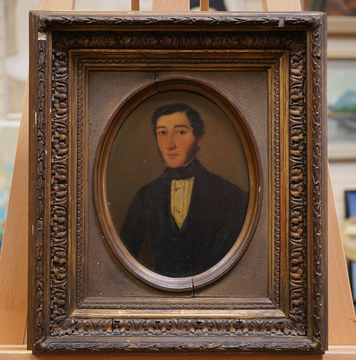 Karl von Calzada, Austrian (1824-?), A portrait of a young gentleman